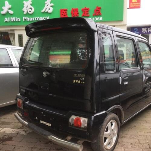 For Suzuki WagonR Spoiler 2006-2012 WagonR Spoiler ABS plastic Material Car Rear Wing Color Rear Spoiler sport with light