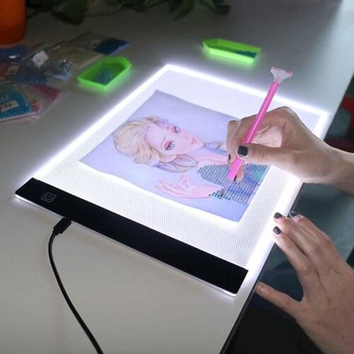 A4/A5 Size Led Light Pad Eye Protection Easier for Diamond Painting Embroidery Sale Three Level Dimmable Painting Pad
