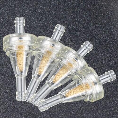 4PCS 1/4" 6-7mm Motorcycle Gasoline Gas Fuel Gasoline Oil Filter For YZF R1 R6 R3 R25 TMAX FZ1 FZ8 FZ16 N-MAX MT09 MT07 MT01 R15