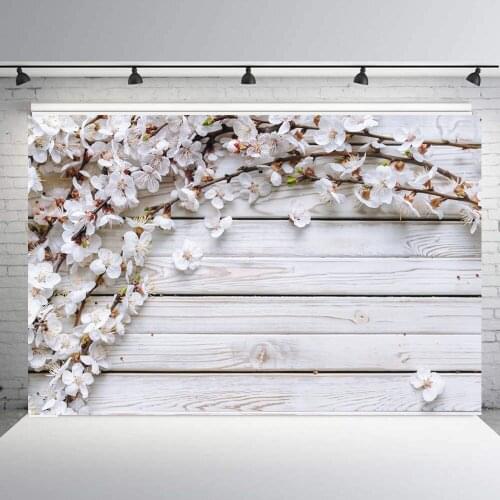 BEIPOTO White wood flower backdrop for photography Jewelry clothes photo props background cake table party decor supply B-236
