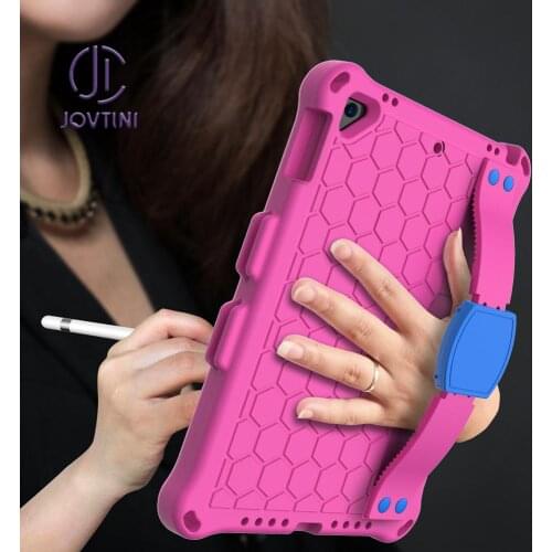 For iPad 9.7 2017 2018 Air Air 2 Case 9.7" EVA Kids Shockproof honeycomb Stand Tablet Cover With pen slot For iPad Pro 9.7 Case