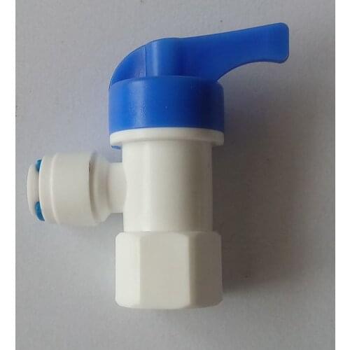 Water Filter Parts 1/4" Tank Angle Ball Valve for Water Purifier RO Reverse Osmosis System ROBV4-2-2