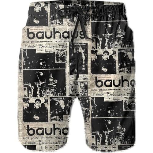 Hawaii Pants Causal R333 Breathable Quick Dry Humor GraphicCasual 80S POST PUNK BAND BHS