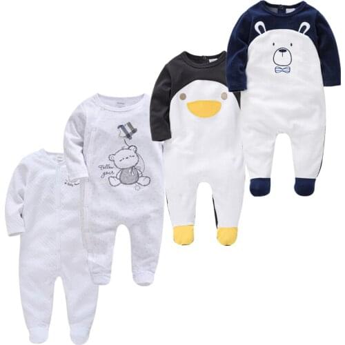 Newborn Baby Boys Footies Ropas Bebe De Cotton Cartoon Jumpsuit Infant Girls Overall Onesies 0-12M Toddler Coverall One Piece