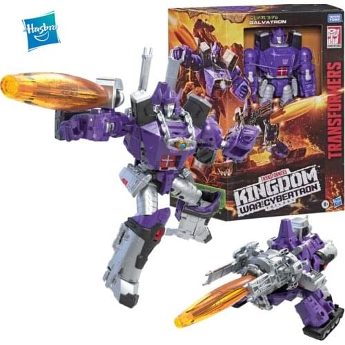 Hasbro Transformers Toys Kingdom Galvatron Decepticons Leader ABS Anime Figures Robot Transformer Masterpiece Birthday Gift 18CM