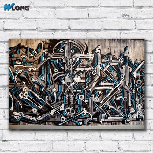 Large size Printing Oil Painting Retna Graffiti on the street art canvas print pictures for living room and bedroom No Frame