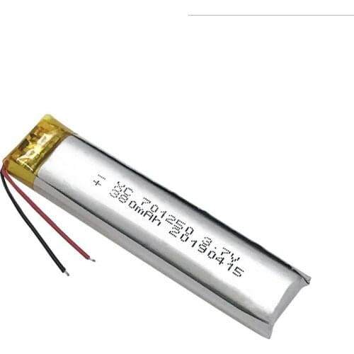 3.7v li po li-ion batteries lithium polymer battery 3 7 v lipo li ion rechargeable lithium-ion for 701250 380mah recording pen