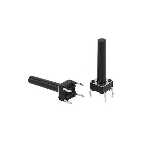Momentary Tact Tactile Push Button Switch 4 Pin DIP Through Hole 6x6x20mm