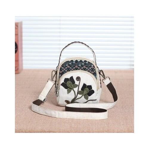 Fashion national string appliques women shopping handbags!Nice prints lady mini shoulder&crossbody bags Original multi-use bags