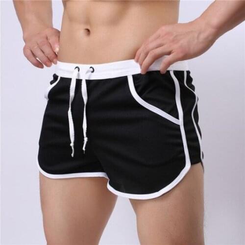 Men Summer Thin Home New Short Outdoor Fitness Sports Running Breathable Training Lace-up Casual Three-movement Shorts Pants
