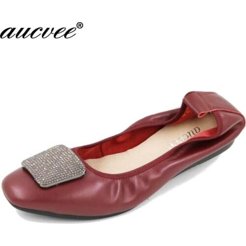 NEW 2019 Fashion Spring Women Flats Shoes Ladies Bow Square Toe Slip-On Flat Womens Shoes Female Plus Size 35-43