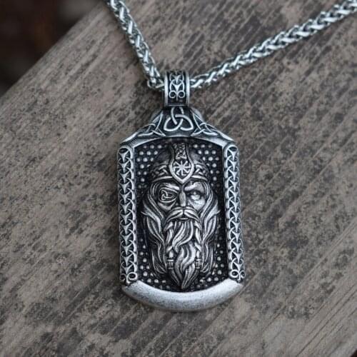 Odin Pendant Allfather Necklace Viking God Pendant Odin Necklace Scandinavian Norse Jewelry