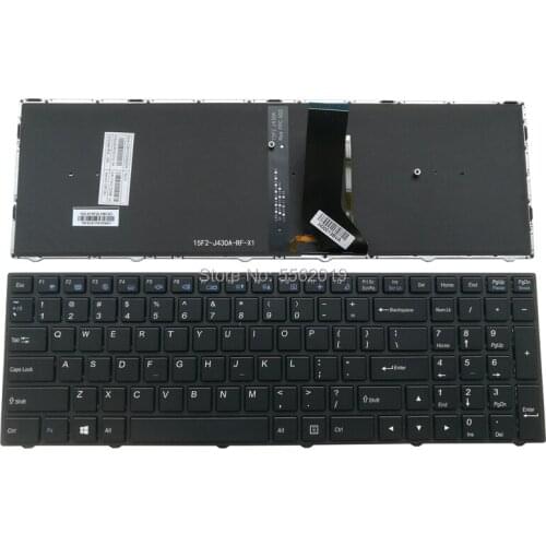 OVY New US Backlight Keyboard for Clevo N750BU CVM15F23USJ430A 6-80-N7500-012-1HA English black Replacement keyboard Hot Sale