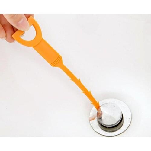 Bathroom Hair Sewer Cleaning Brush Kitchen Sink Tub Cleaning Dredge Brush Dredge Tools Pipe Hook Kitchen Snake Tools Toilet V0K6