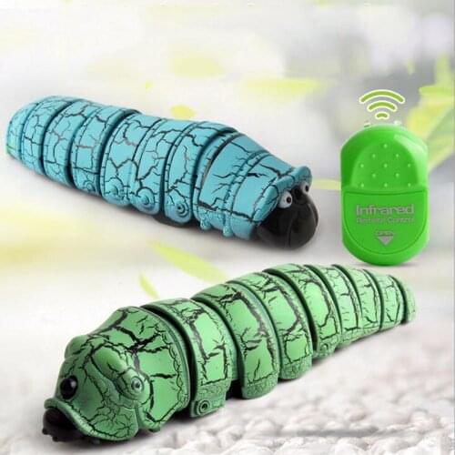 Remote Control Worm Insect Infrared Remote Control Reptile Insect Caterpillar Electric Tidy Funny Childrens Toy Holiday Gift