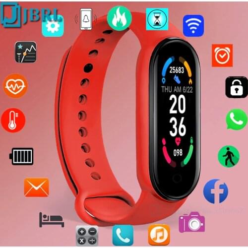 M6 Smart Watch Women Smartwatch Men Fitness Tracker Electronic Smart Clock For Android iOS Waterproof Sport Silicone Smart-Watch