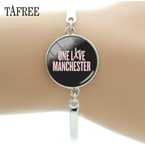 TAFREE Ariana Grande Bracelets For Women One Love Manchester Bangles Women Designer Jewelry Luxury Metal Bracelet Jewelry QF688