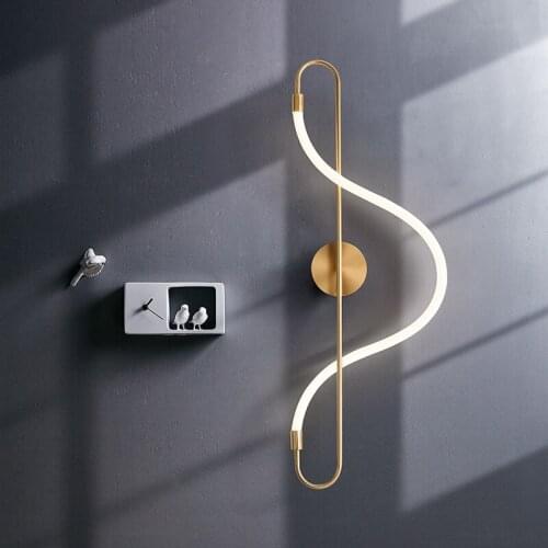 Creative LED Wall Lamps Modern Minimalist Bedroom Bedside Wall Sconce Stairway Aisle Living Room LED Wall Light Indoor Decor