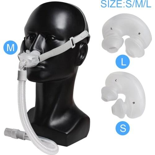 Nasal Pillows Mask for Sleep Snoring And Apnea With 3 Sizes Universal Cushion Pad CPAP Accessories