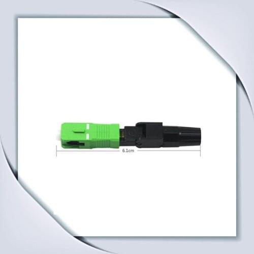 10PCS / pack Ftth Integrated fast mount SC / APC connector wire covered fiber optic connector, APC special broadcast CATV 6.1cm