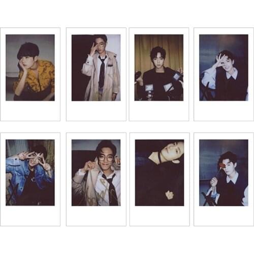 8Pcs/Set Cpop Sean Xiao Photo Cards LOMO Card Photocard Self Made Cards White Frame Card For Fans Collection