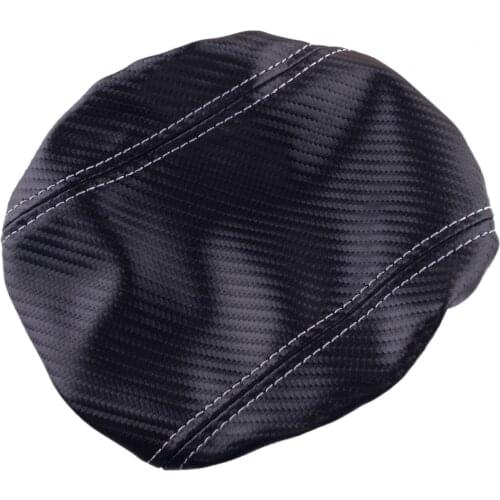 Car Carbon Fiber Style PU Leather Central Console Armrest Box Lid Cover Fit For Toyota Corolla 2019 2020 2021