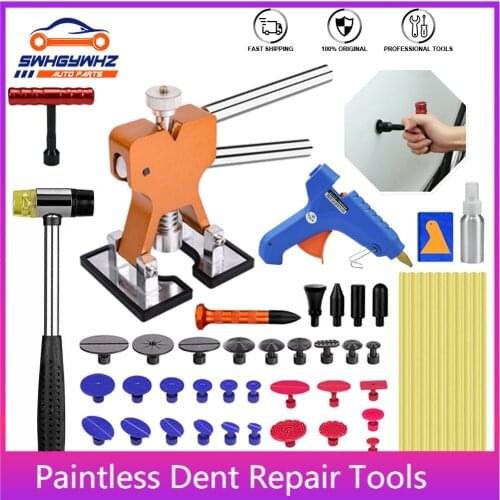 Auto Paintless Dent Repair Kits - Car Dent Puller with Bridge Dent Puller Kit for Automobile Body Motorcycle Refrigerator