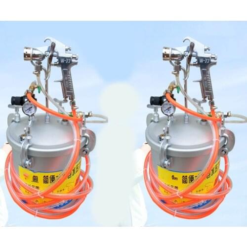 15L Pneumatic Color Paint Spraying Pressure Tank Spraying Paint Tank Regulator Spray Gun Nozzle Paint Spraying Machine