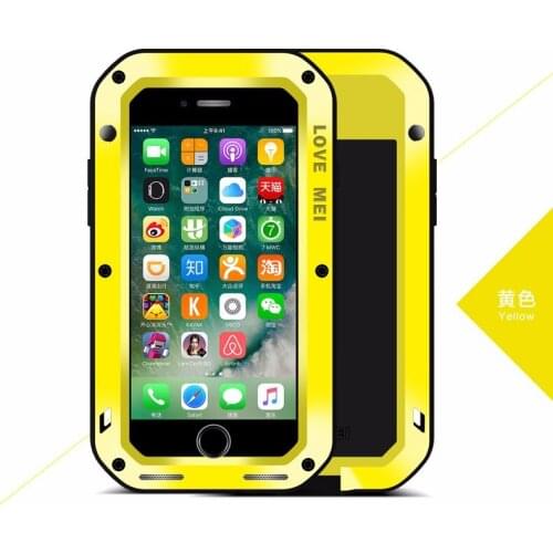 Case LOVE MEI For iphone7 plus Extreme Powerful life Waterproof Dropproof Metal Case For iphone 7 7s plus 4.7 /5.5 inch