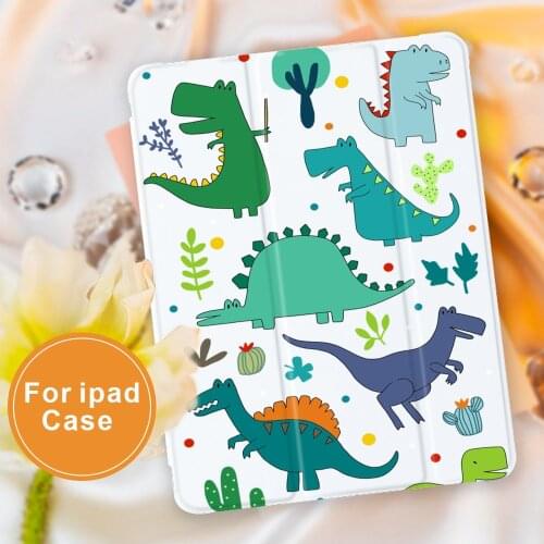 For ipad case Cute Dinosaur Alpaca For iPad 10.9 inch Air 4 2020 ipad 5th 6th 10.2 inch 8th Generation 12.9 inch Pro 2018 Mini 5