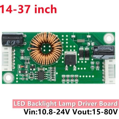 LED LCD Universal TV Backlight Constant Current Backlight Lamp Driver Board Boost Step Up Module 10.8-24V to 15-80V 14-37 Inch