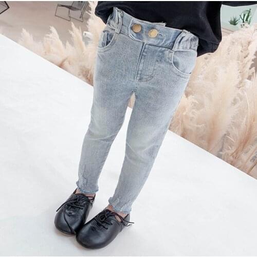 Girls Jeans Embroidery Jeans Baby Casual Style Jeans Baby Girl Spring Autumn Toddler Girl Clothes
