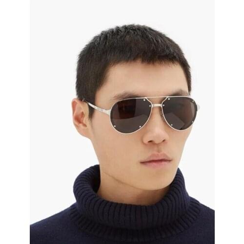 Eoome Newest Fashion Design 2020 Luxury Metal Men Sunglass high Quality Pilot shape UV 400 With free case