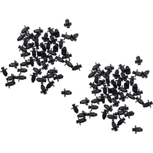 100Pcs 66814-01G00 Car Cowl Grille Clip Push Type Retainer Rivet Fit for Nissan Pickup D21