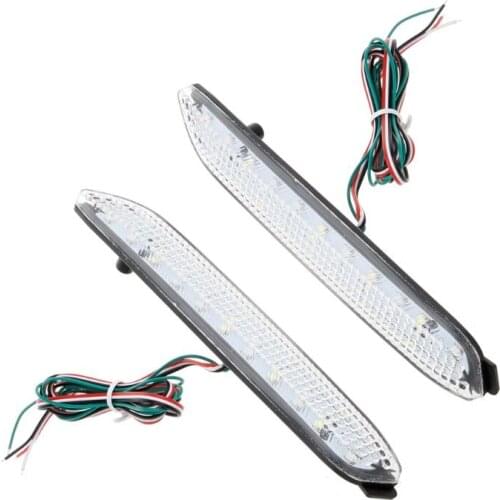 2Pcs LED Tail Braking Lamp Brake Rear Bumper Reflector Warning Stop Light For Toyota Camry 2009 2012 Innova/ISF/GX470/RX300