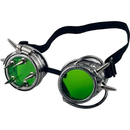 Gothic Steampunk Victorian Style Goggles with Spike