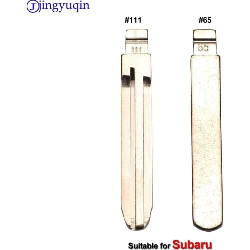 Jingyuqin 10p Metal NO. 65 #111 Blank Car Key KD MINI/KD900 Remote Blade for Subaru XV Legacy Forester Outback Impreza Tribeca
