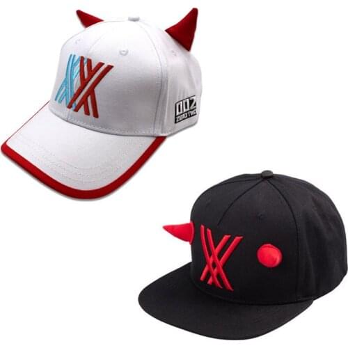 MeetLife Anime Darling in The FRANXX Zero Two Hat Adult Unisex Coaplay Baseball Cap Snapback Hat