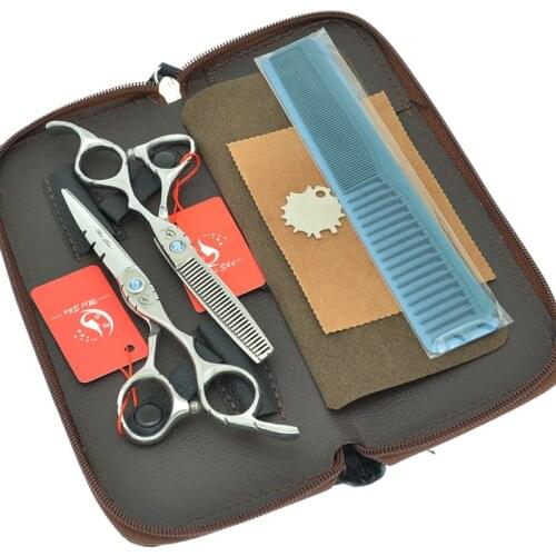 Meisha 5.5" 6.0" Barber Shop Hair Scissors Japanese Steel Professional Hairdressing Cutting Thinning Shears Salon Tools A0018A