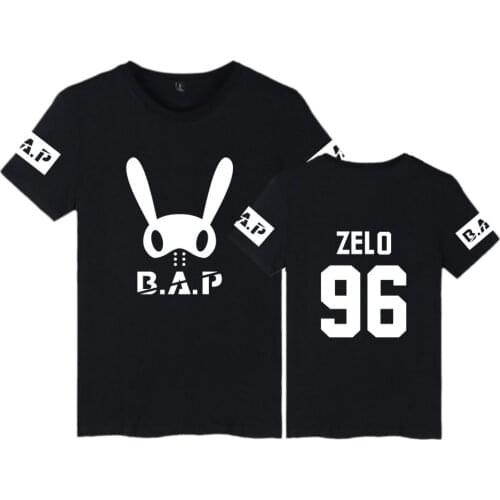 LUCKYFRIDAYF Fashion B.A.P Kpop T-shirts Printed Hip Hop Men Women T Shirts Casual Tops Tee Shirt Short Sleeve T-shirt Plus Size