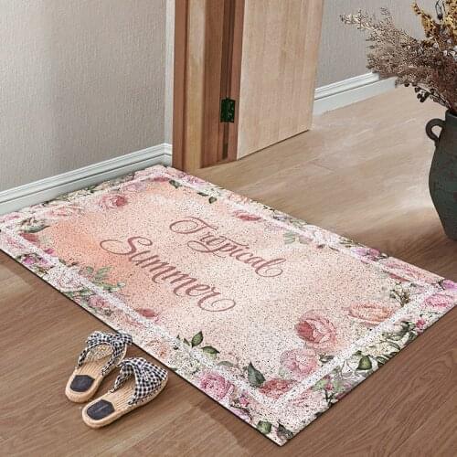 Fashion PVC Non-slip Mat Living Room Mat Hallway Entrance Door Mat Carpet Custom Mat Carpet Kitchen Mat Dust-proof Home Door Mat