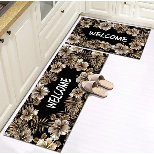 Non-Slip Kitchen Carpet Door Mat Tapete Doormats Washable Bathroom Rug Room Pad Floor Mat Home Floor Mats Kitchen Accessories