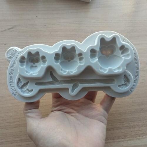 New Owl shape Silicone Mold 3D Owl silicone mold Making a cake Ice Tray Chocolate Mould DIY Handmade Kitchenware SQ1840
