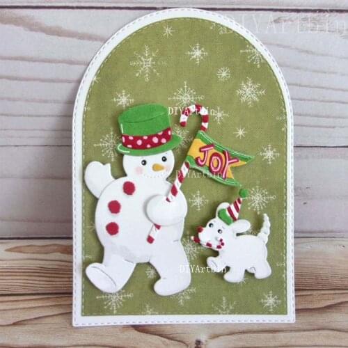 2021 New Snowman Christmas Metal Cutting Dies for DIY Scrapbooking Cards Embossing Paper New Die