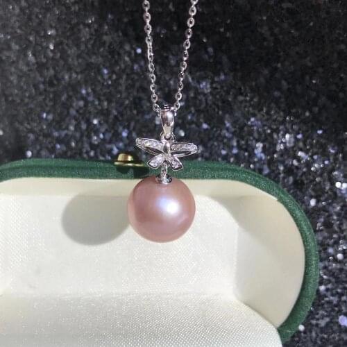 Bowknot DIY Mounts 925 Sterling Silver Pendant Base Settings Mountings Findings Parts for Pearl Crystal Jade Agate 5pcs/lot