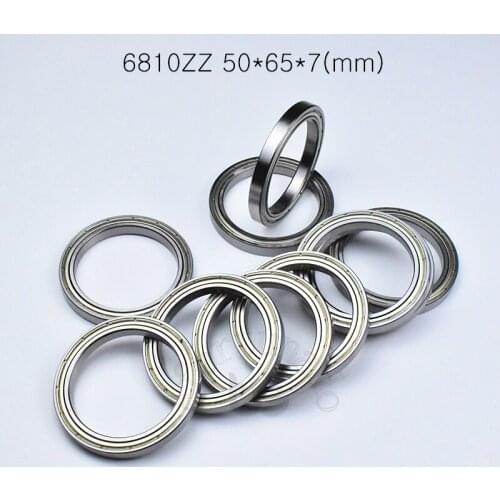 6810ZZ 50*65*7(mm) 10 piece bearing Metal sealed bearing Thin wall bearing 6810 6810ZZ chrome steel bearing