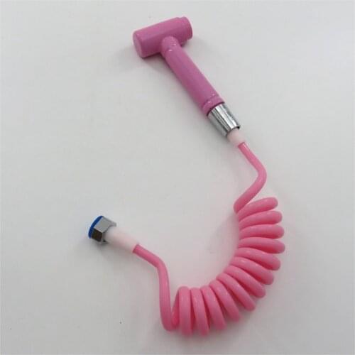 Bathroom Handheld Toilet Spray Gun Anal Douche Cleaner Pink Portable One Key Switch Bidet Shower Head Muslim Woman Washer Nozzle