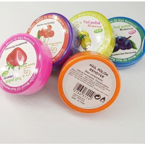 1box (1box=28pads) Fruit Flavor UV Gel Nail Polish Remover Pads Gel Cleanser Nail Tools Gel Nail Removal Cotton Paper