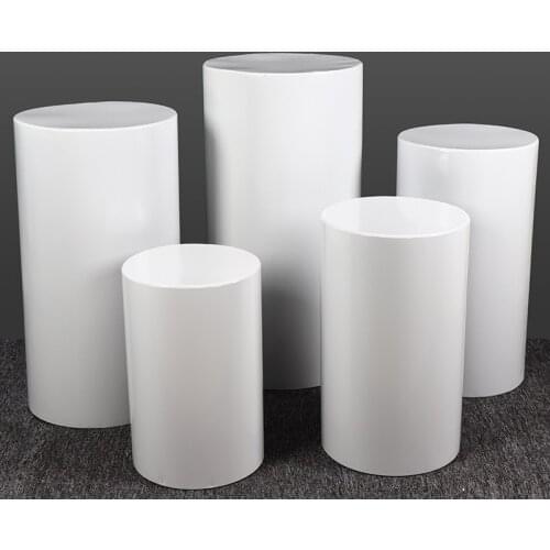 Wedding Decor Wrought Cylindrical Dessert Table Wedding Pre-function Area Cake Stand Ceremony Pavilion Flower Table