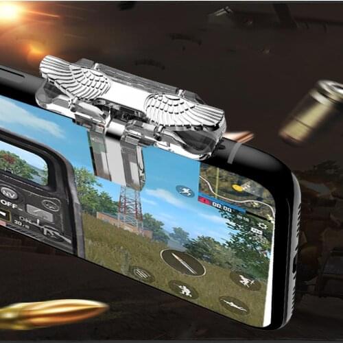 2Pcs Universal Portable Mobile Phone Game Handle Trigger Eating Chicken Shooting Controller Gamepad Fire Button Handle